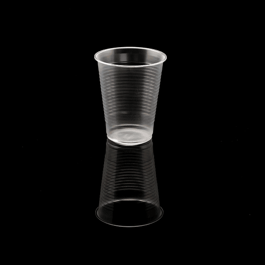 VASO PLASTICO TRANSPARENTE 300CC PAQX50U