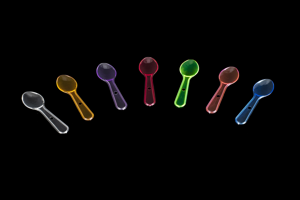 CUCHARA COLORES HELADO 1000UN/BOLSA 1