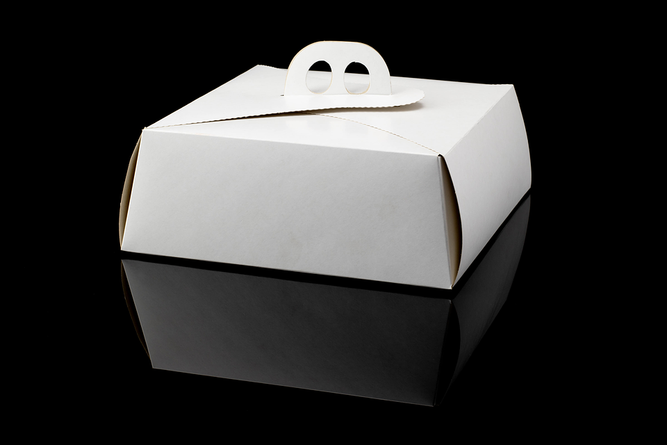 CAJA DE TORTA GRANDE BLANCA 1