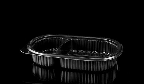 BANDEJA 180 NEGRA C/DIVISION