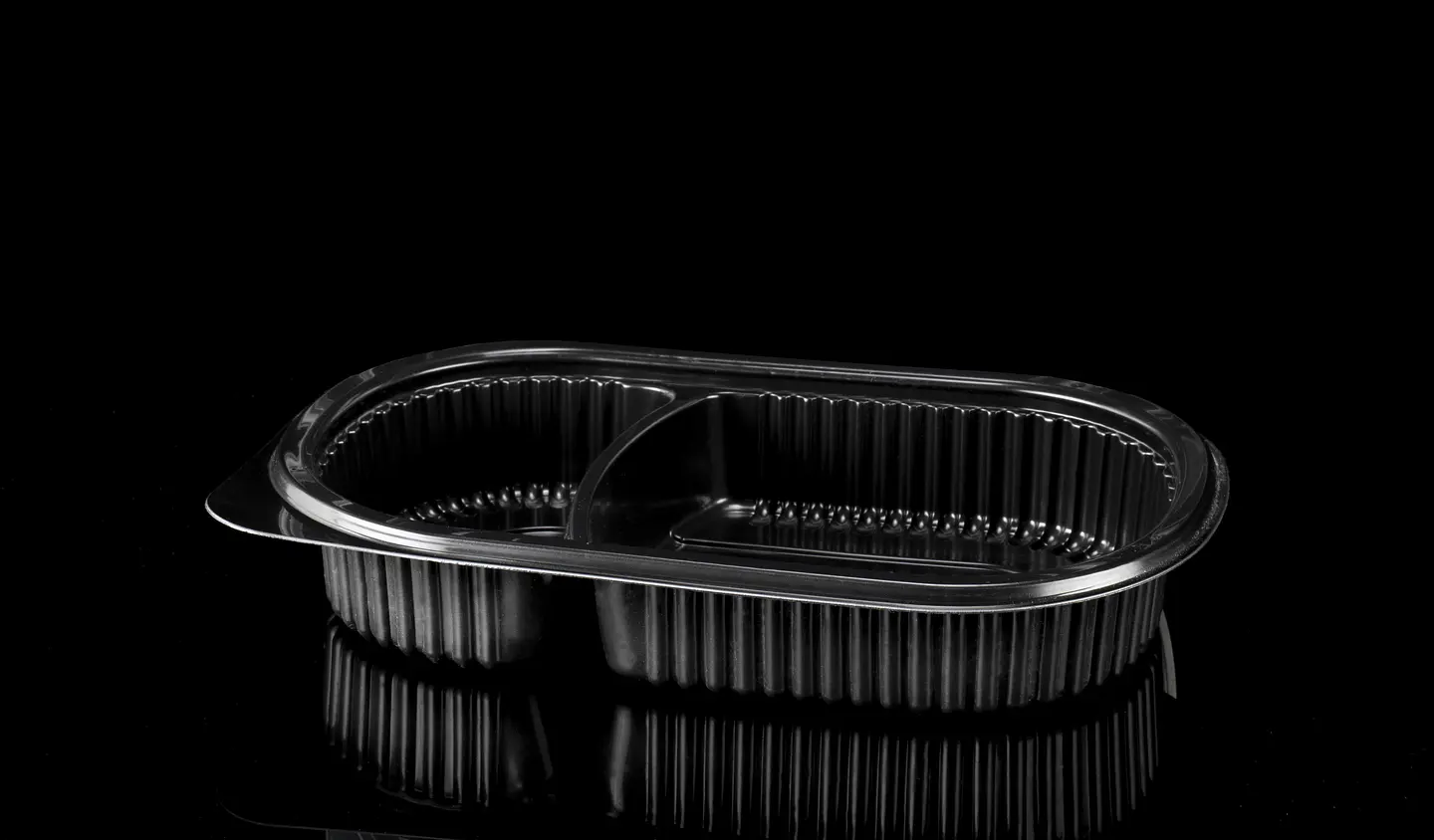 BANDEJA 180 NEGRA C/DIVISION 1