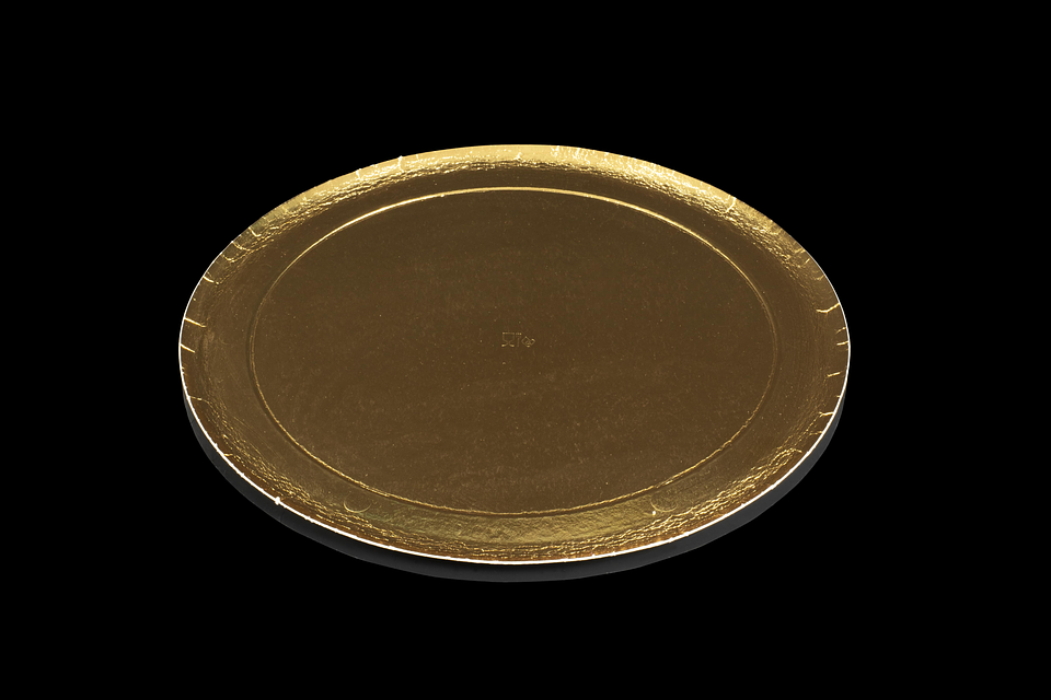 DISCOS ORO BORDE LISO 30CM 1