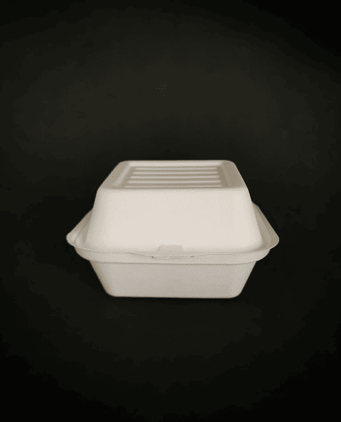 ENVASE BIODEGRADABLE HAMBURGUESA GRANDE 50UN/PAQ