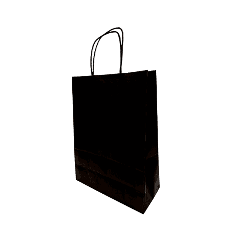 BOLSA KRAFT NEGRA 16X21X8