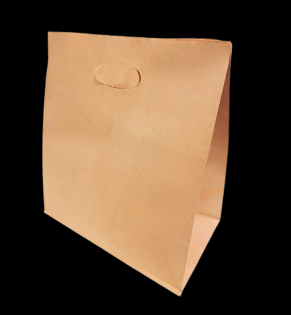 BOLSA KRAFT 31X18X35 MANILLA RIÑON (L) 300UN/CAJA