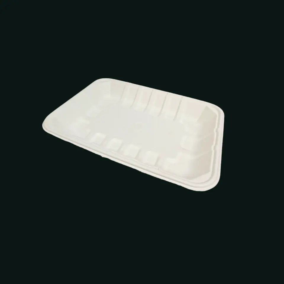 BANDEJA BIODEGRADABLE 8X6 50UN/PAQ 1