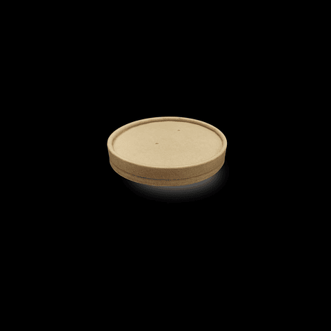 TAPA CARTON POTE KRAFT REDONDO 8OZ 500UN/CAJA