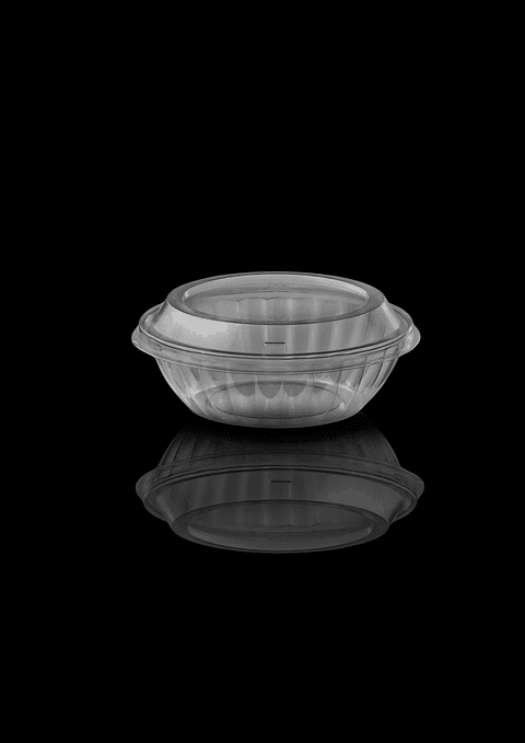 BOWL DOBLE USO TRANSPARENTE C/TAPA 32OZ 100UN/CAJA