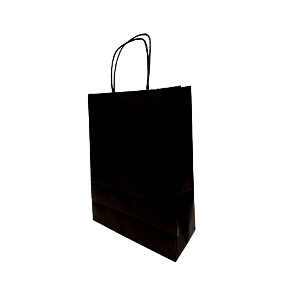 BOLSA MANILLA NEGRA 22X10X25 200 UN X CAJA 1