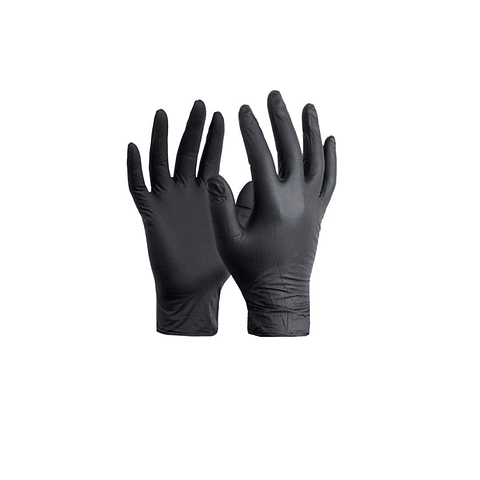 GUANTES NITRILO NEGRO TALLA L