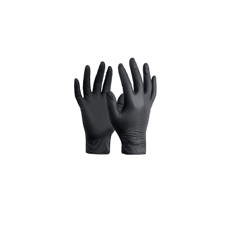 GUANTES NITRILO NEGRO TALLA M