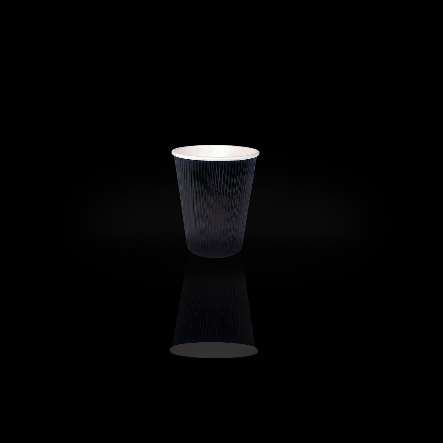 VASO RIPPLE NEGRO 08OZ 25UN/PAQ (venta por CAJA X 20 PAQ) 1