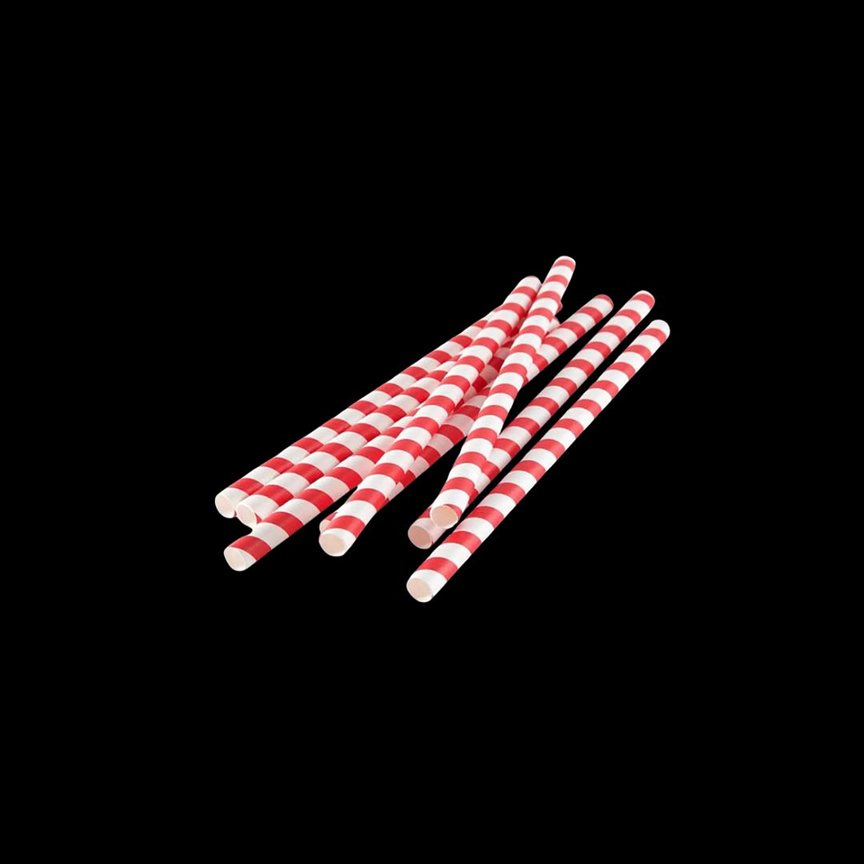 BOMBILLA PAPEL FLEX.BICOLOR 23X0,5CM 100UN/PAQ  1