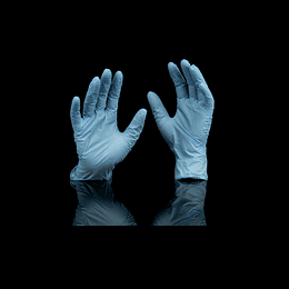 GUANTE VINILO AZUL/SIN POLVO TALLA L