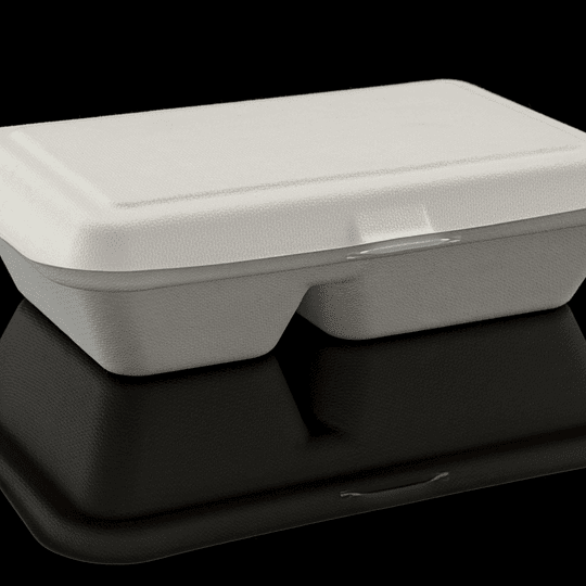 CONTENEDOR BIODEGRADABLE 9X6 CON/DIV. 50 UN (VENTA POR CAJA X 4 PAQ)