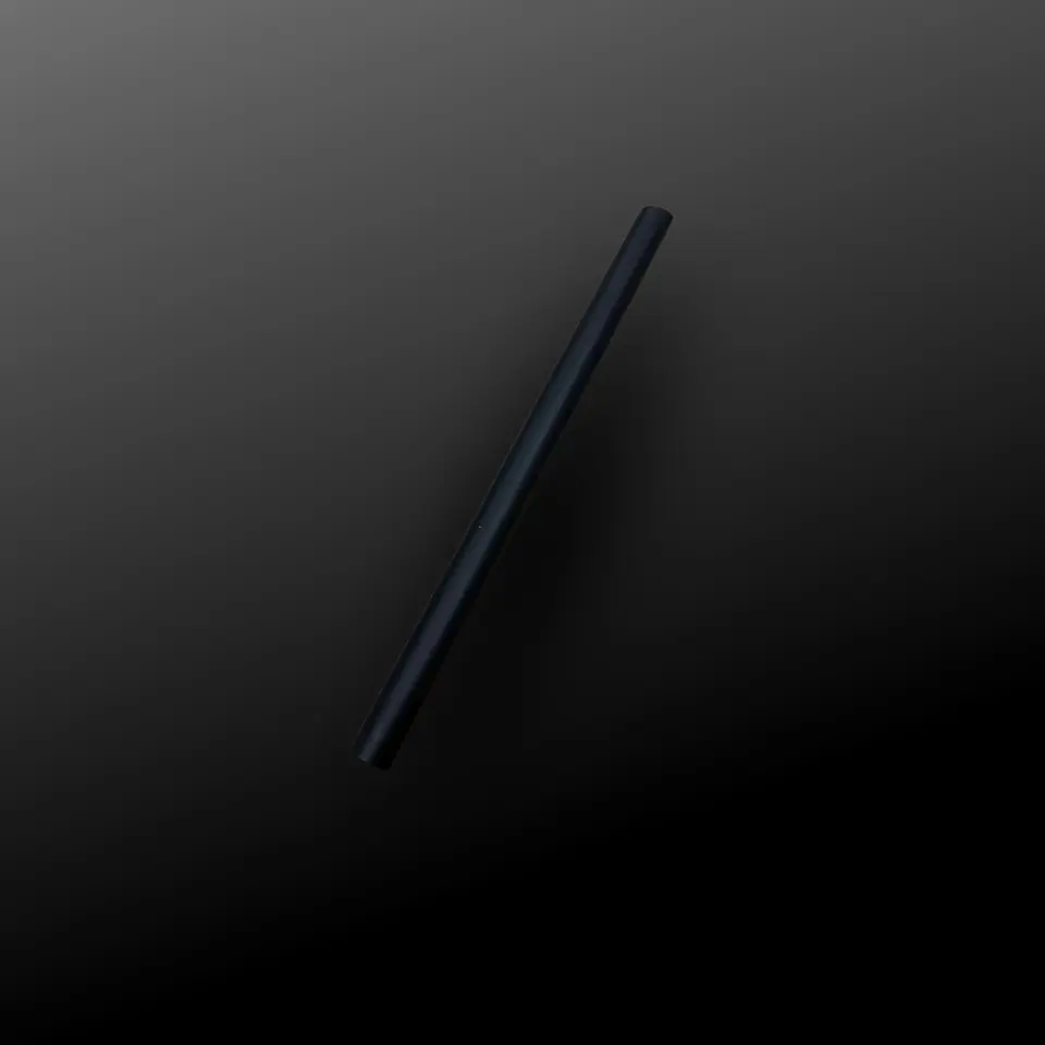 BOMBILLA PLA GRUESA NEGRA 100UN/PAQ  1