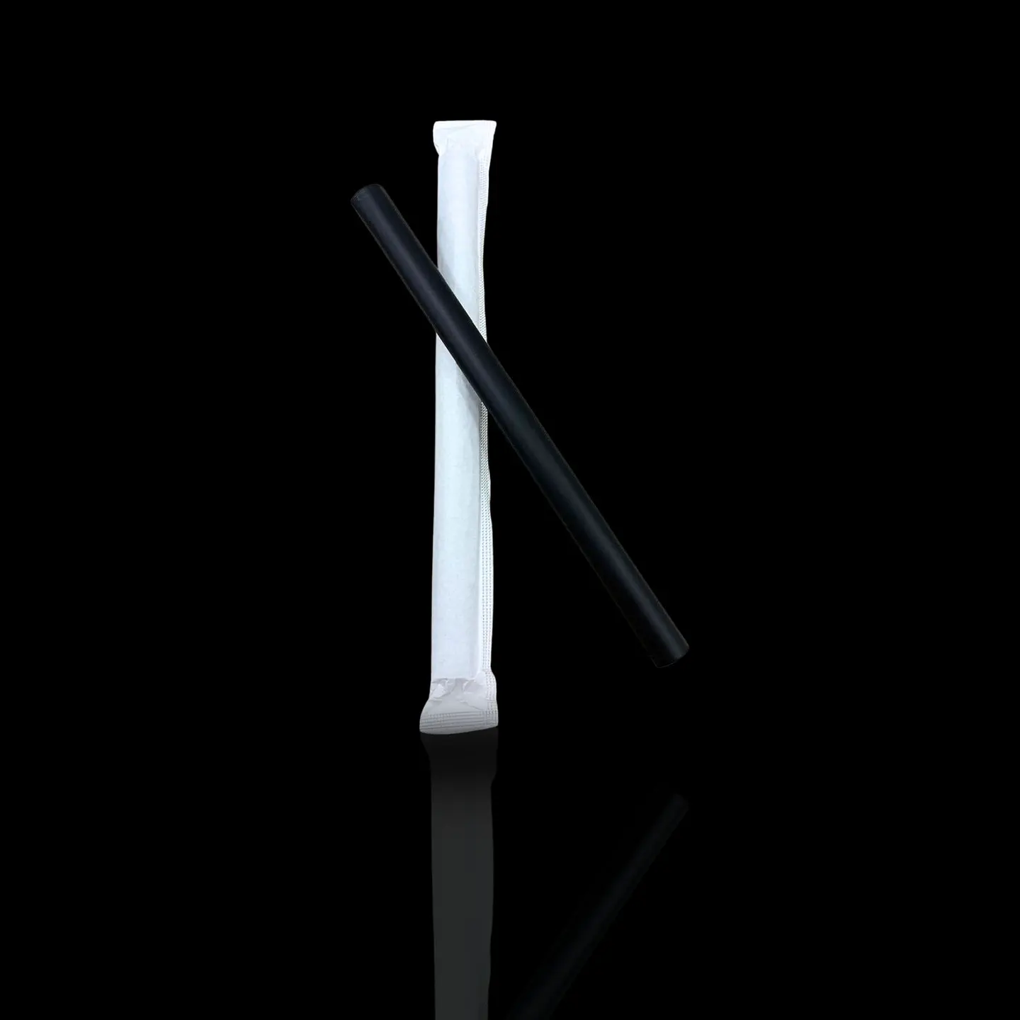 BOMBILLA PLA GRUESA ENVASADA NEGRA 100UN/PAQ  1