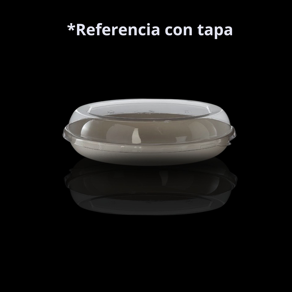 BOWL OVALADO COMPOSTABLE 26OZ 50UN/PAQ  3
