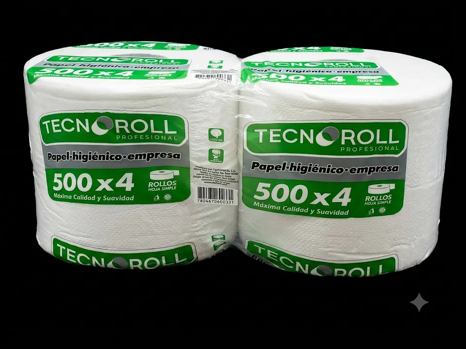 HIGIENICO ECONOMICO TECNOROLL HOJA SIMPLE 4X500MTS 1