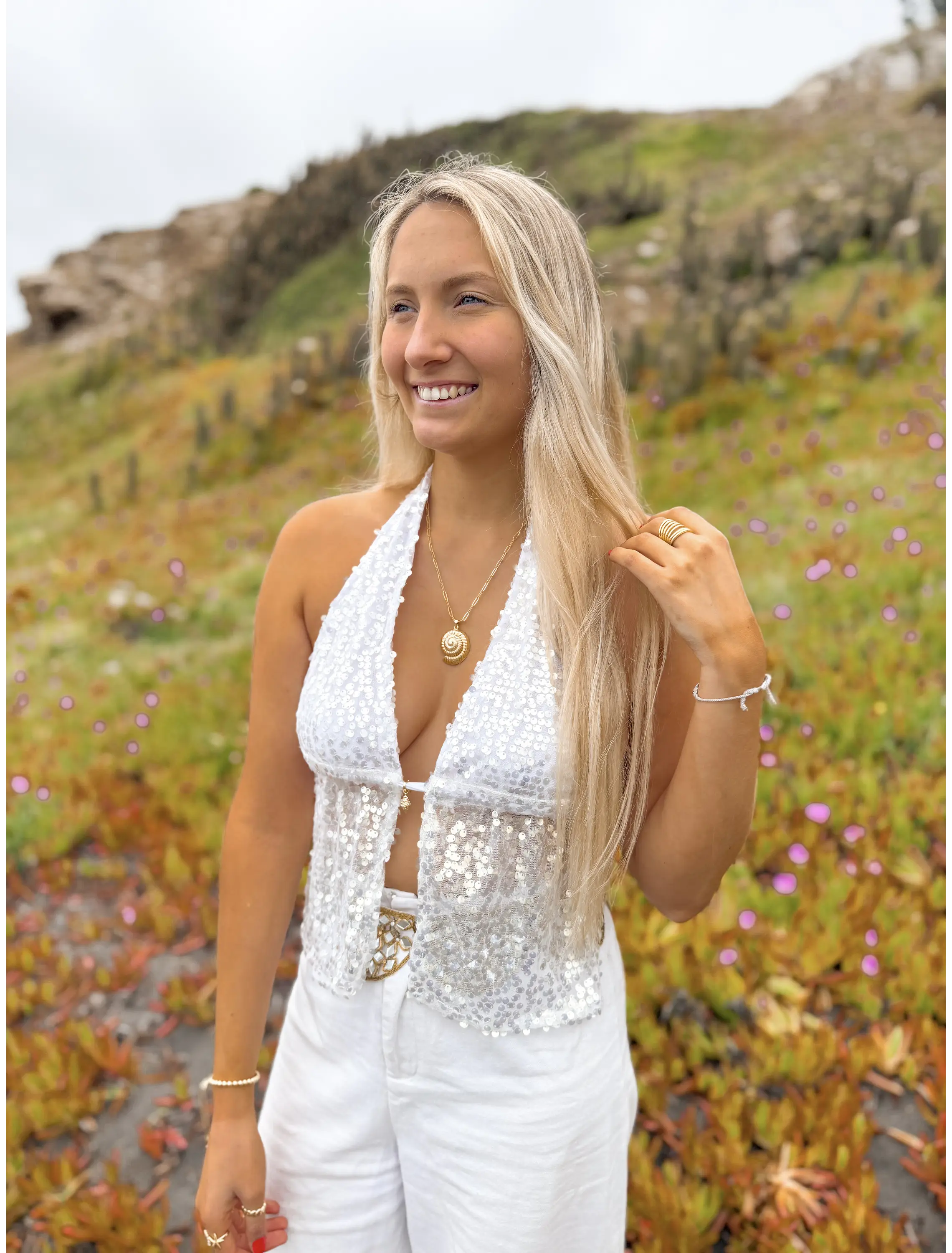 TOP MERMAID LENTEJUELAS BLANCA 3