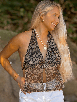 TOP MERMAID ANIMAL PRINT
