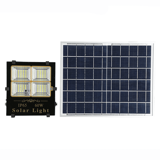 Foco Led Con Panel Solar 60w