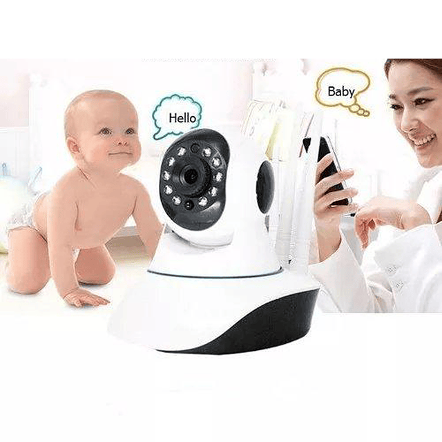 Cámara IP Wifi 3 Antenas HD 1080P Monitor De Bebés y Mascota