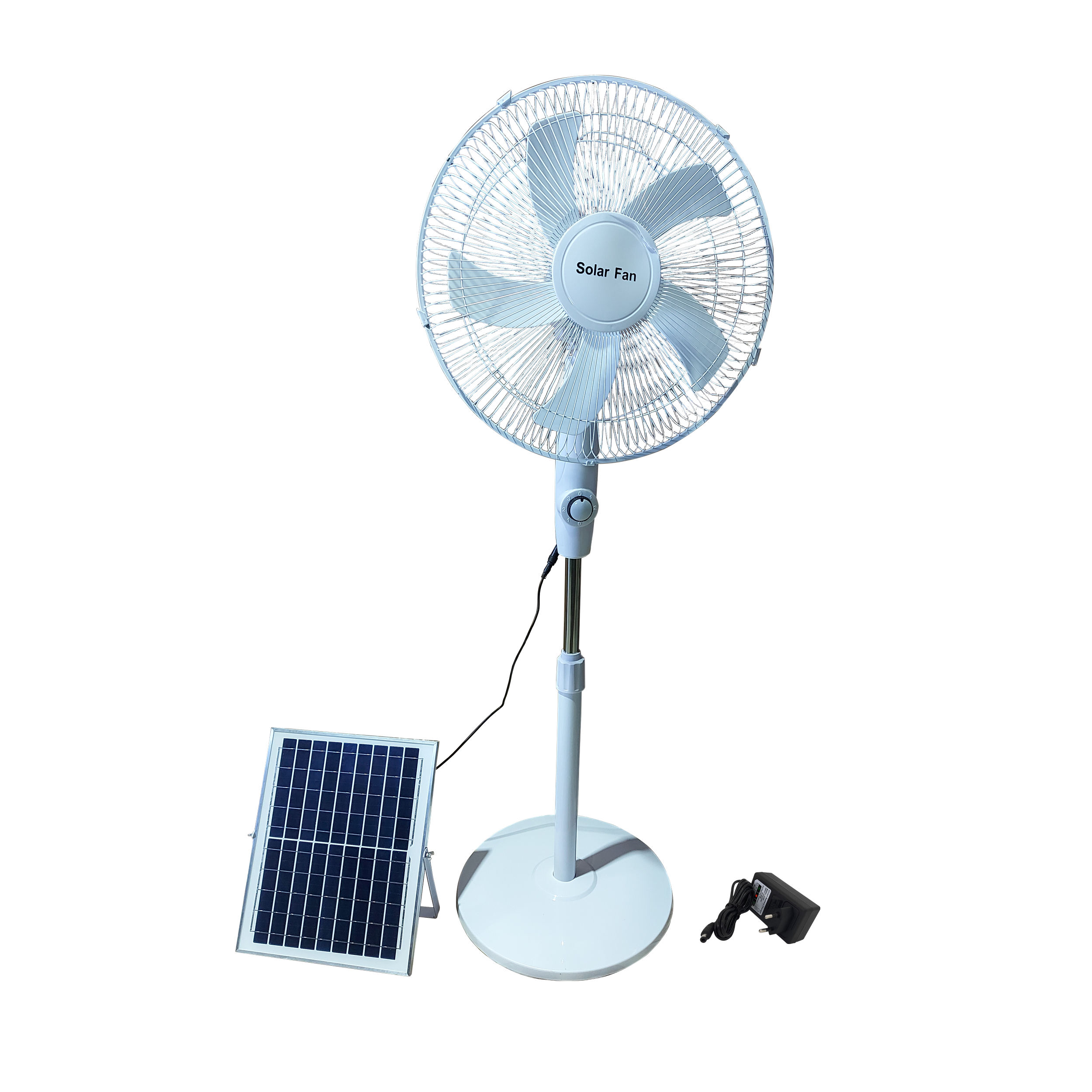 Ventilador de Pie 16 con Panel Solar 12W Mod. WG-168
