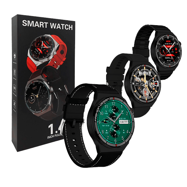 Smartwatch Dr.Wolk Et3 Pro Con 3 Diseños de Correas Incluido