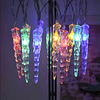 Guirnalda Solar LED Color de Luz Multicolor con Luces Forma de Estalactita - 6.5 Metros de Largo / TGO