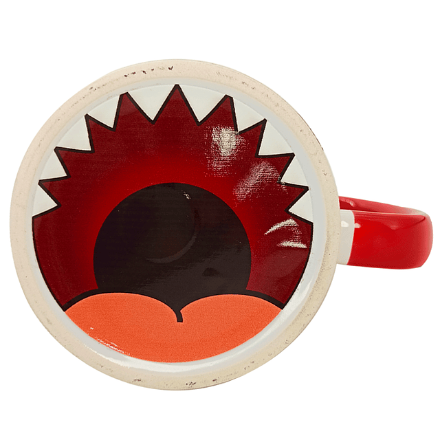 Tazón Cerámico con boca abajo Labubu DTF UV