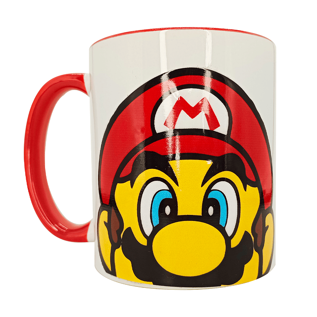 Tazón Cerámico con boca abajo Super Mario Bros. DTF UV