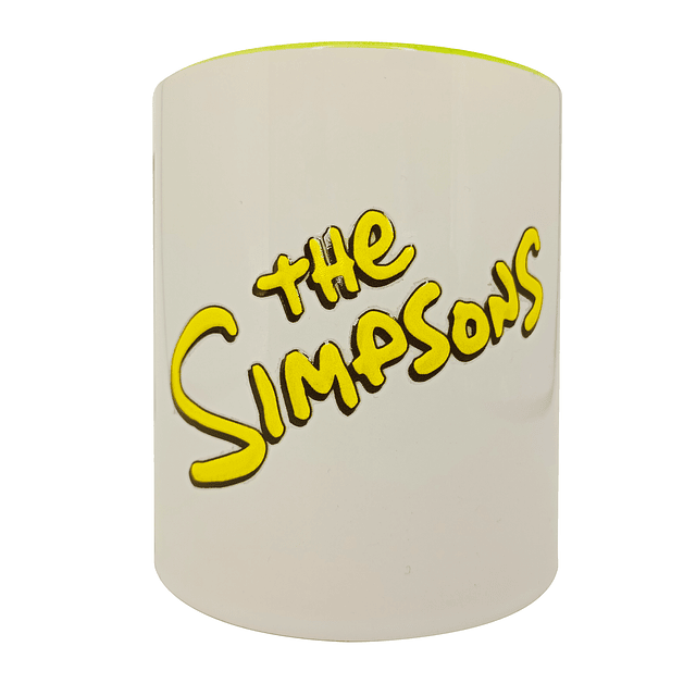 Tazón Cerámico con boca abajo Bart Simpsons DTF UV- COPIAR