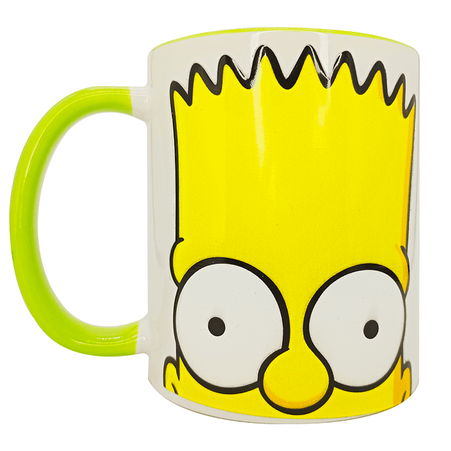 Tazón Cerámico con boca abajo Bart Simpsons DTF UV- COPIAR