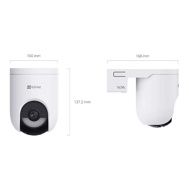 Cámara WiFi HB8c 4MP 2K+ con Bateria CS-HB8c-R100-1N4WFL Ezviz