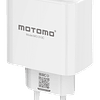 Cargador Rápido Motomo MO-313C 25w Dual + Cable Tipo C a Ligthning Blanco