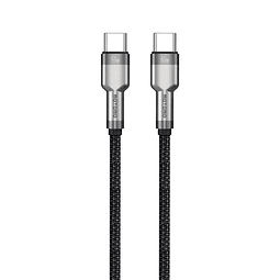 CABLE USB TIPO C A TIPO C 60W CARGA RAPIDA METALICO MOTOMO