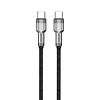 CABLE USB TIPO C A TIPO C 60W CARGA RAPIDA METALICO MOTOMO