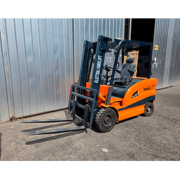 Grúa Horquilla Eléctrica 3.0 Ton Cpd30 Mástil Triple 4.5mt H1500