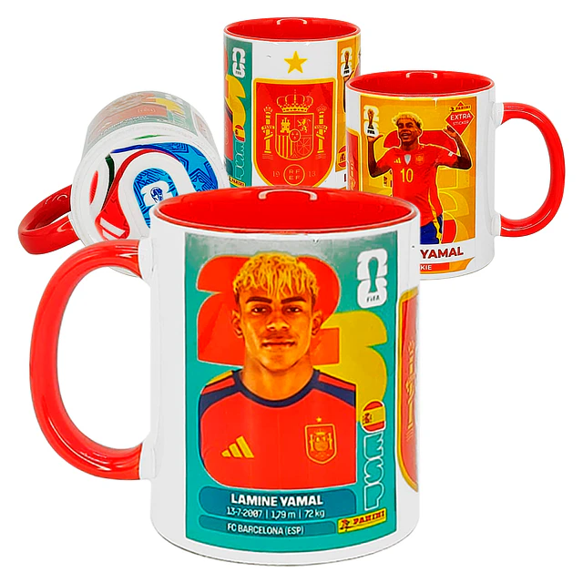 Tazón Cerámico con Base Diseño Mundial FIFA 2026 España Yamal