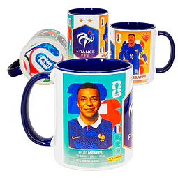 Tazón Cerámico con Base Diseño Mundial FIFA 2026 Francia Mbappe