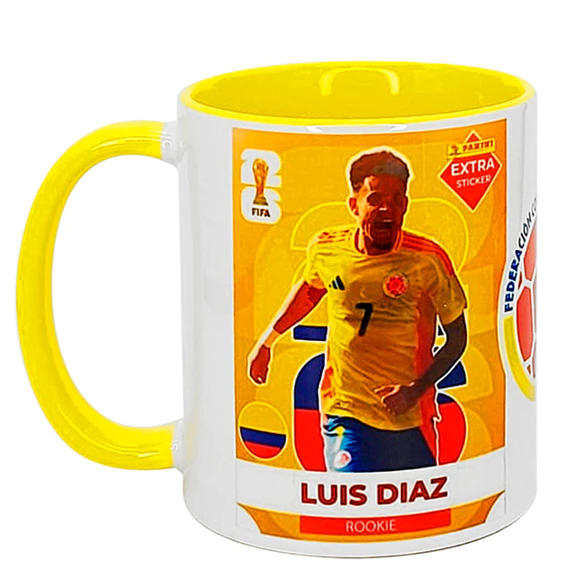 Tazón Cerámico con Base Diseño Mundial FIFA 2026 Colombia Luis Díaz