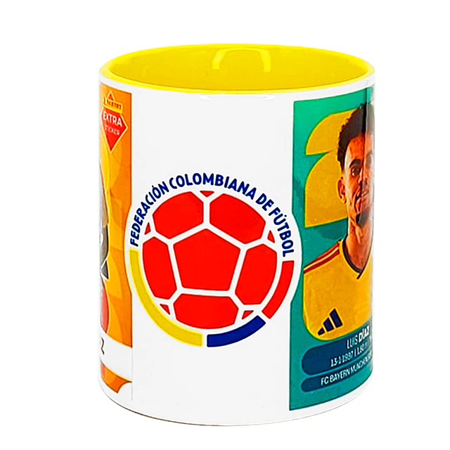Tazón Cerámico con Base Diseño Mundial FIFA 2026 Colombia Luis Díaz