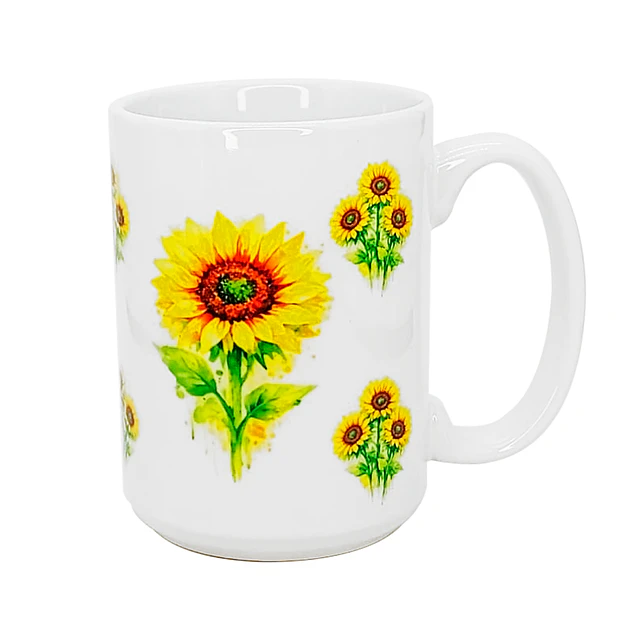 Tazón Cerámico 13oz 380ml Flores Ilustradas Linea Botánica 