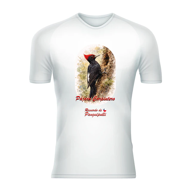 Polera Unisex 100% Poliéster Pájaro Carpintero
