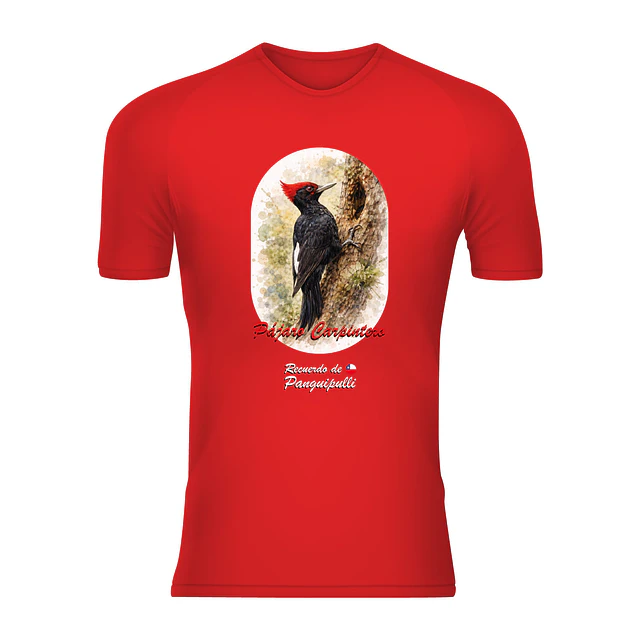 Polera Unisex 100% Poliéster Pájaro Carpintero