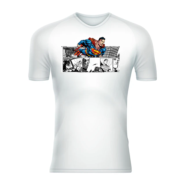 Polera Unisex 100% Poliéster Superman