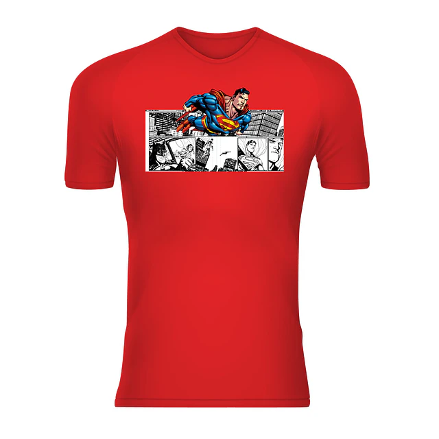 Polera Unisex 100% Poliéster Superman