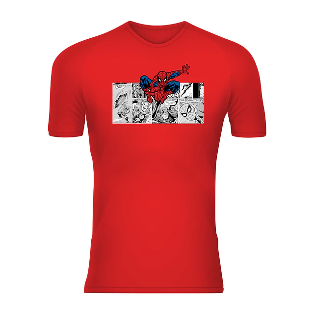 Polera Unisex 100% Poliéster Spiderman