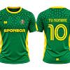 Camiseta de Futbol Il Campione Verde Patrón  